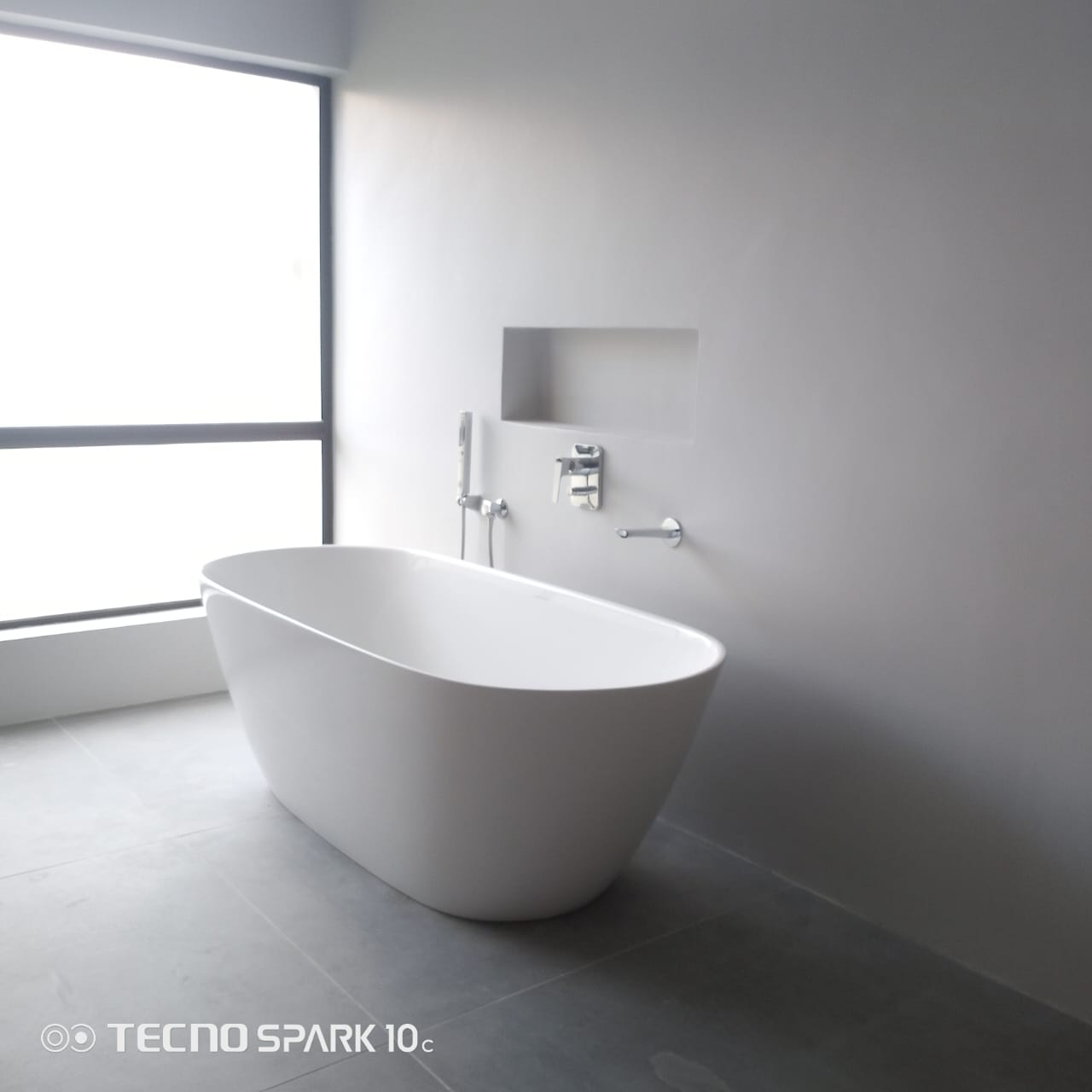 Completed bathroom renovation