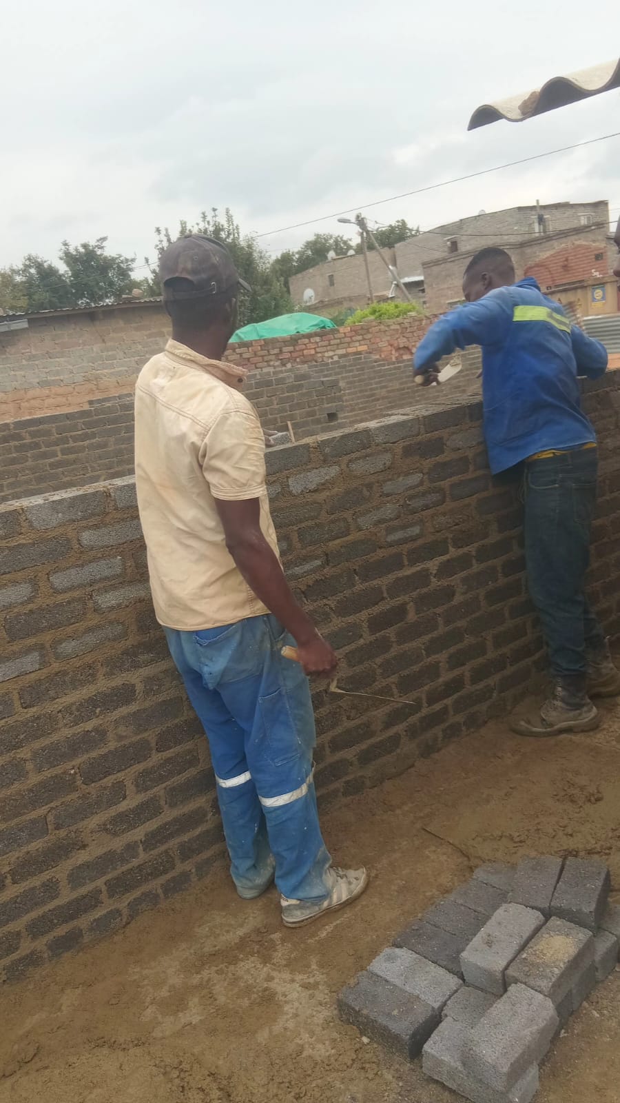 Building plastering detail