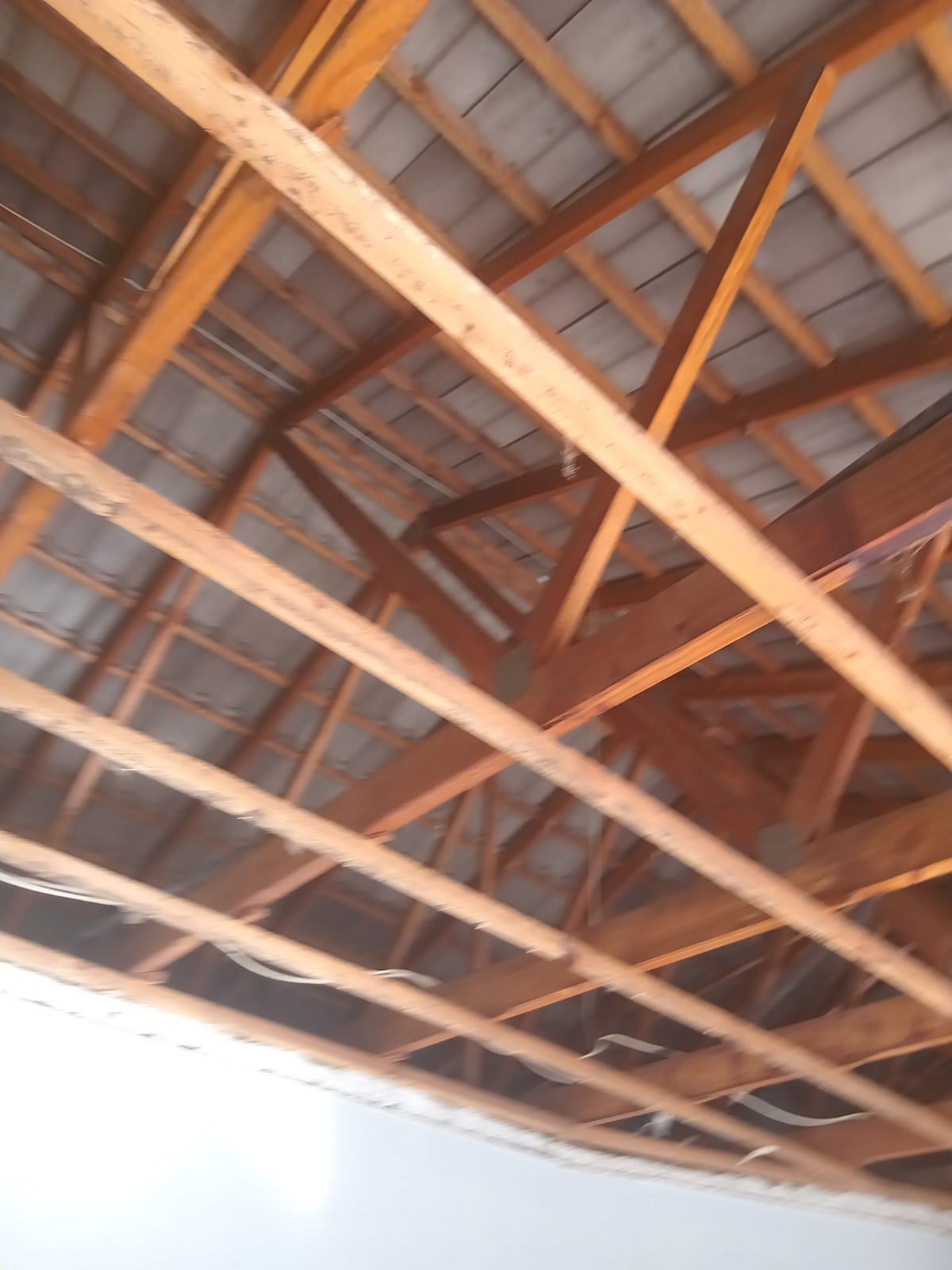 Ceiling surface ready for paint