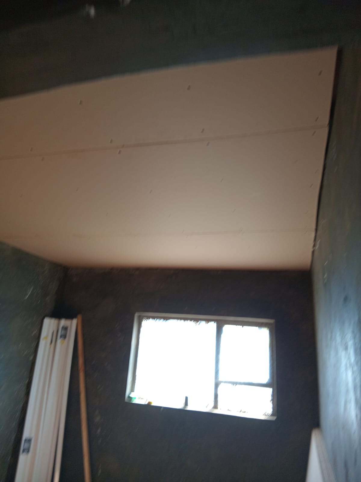 Ceiling installation completed section