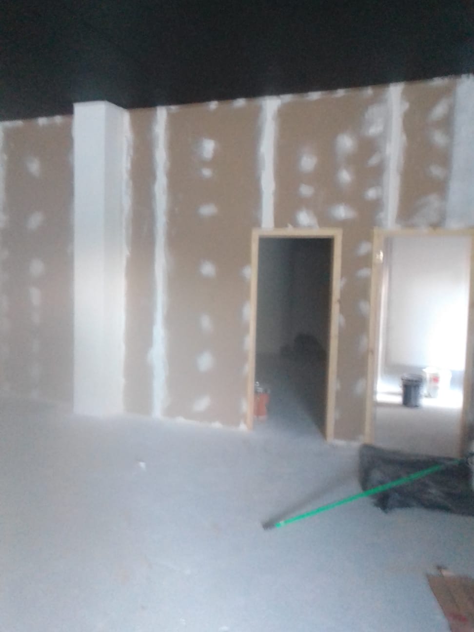 Clean drywall finish ready for paint